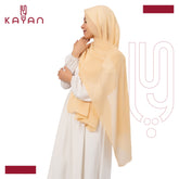 Chiffon Plain Scarf - Dark Sand Beige